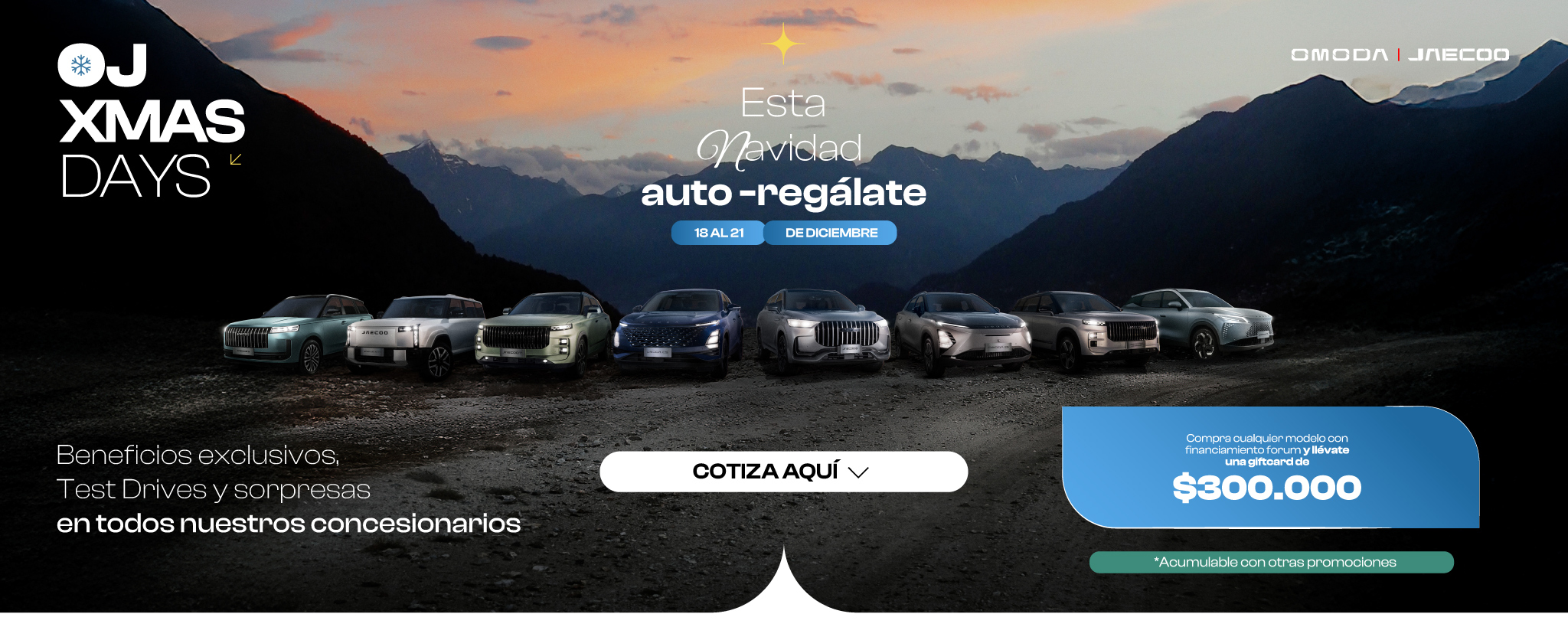 Oferta Omoda Jaecoo Navidad