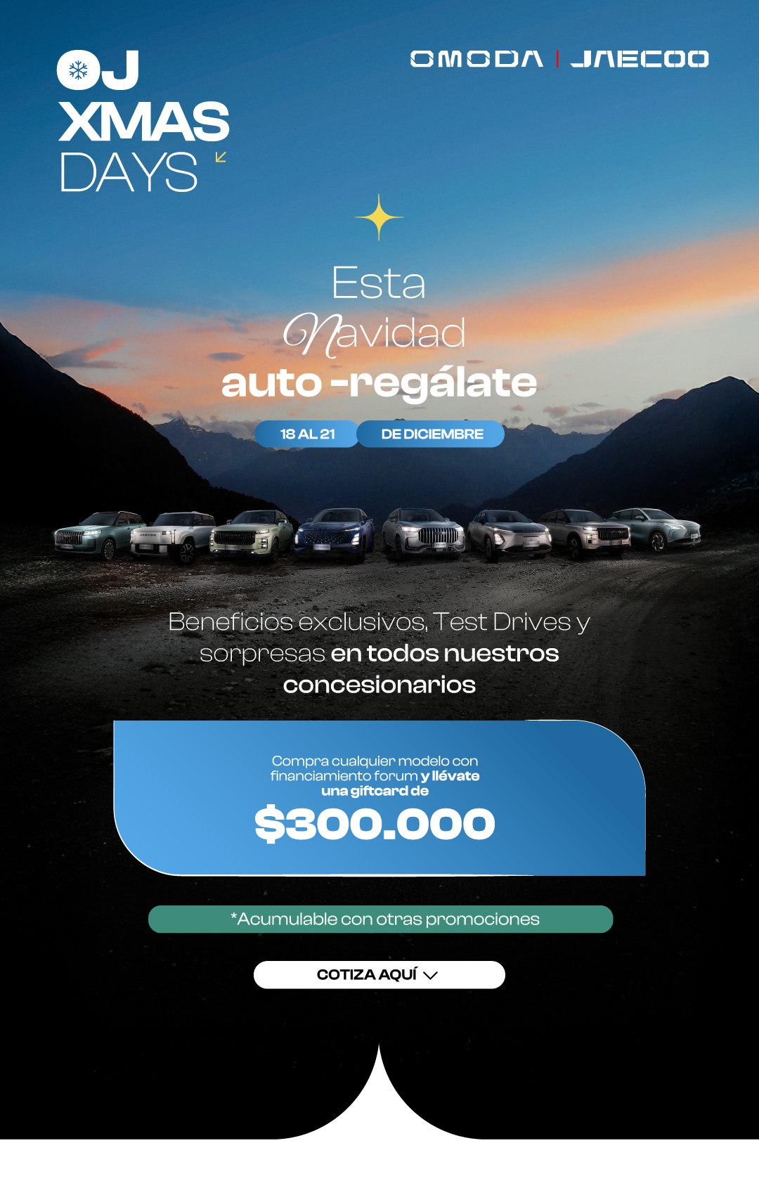 Ofertas Omoda Jaecoo Navidad